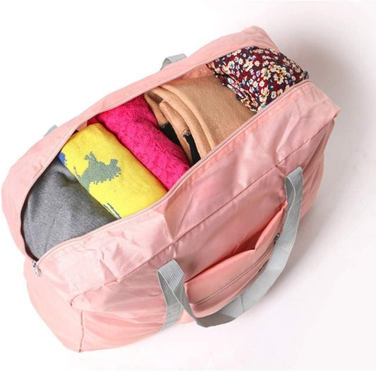 Foldable Travel Bag Tote - Lightweight Waterproof Duffel Bag